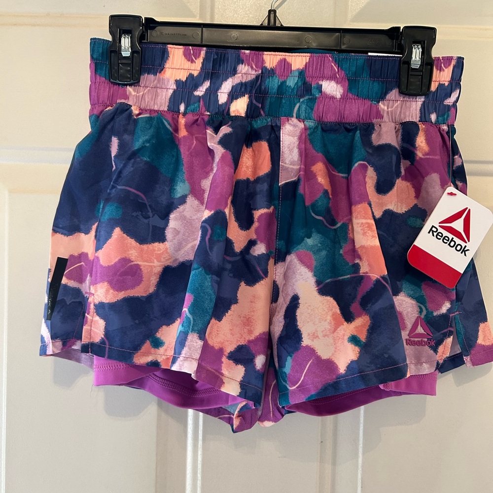 NWTs Reebok XS Colorful Athletic Shorts